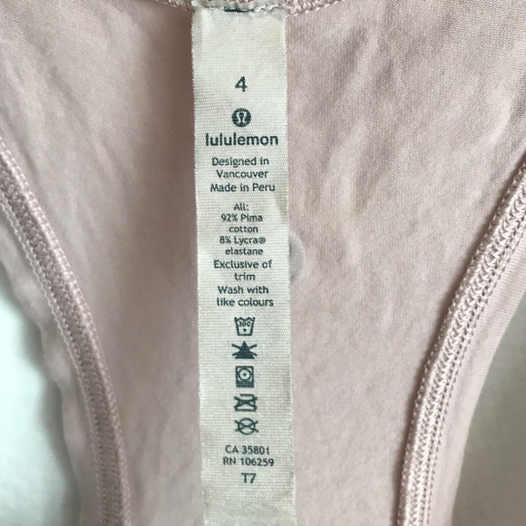 Lululemon Love Tank Top Pink Scooped Neck Racerback Womens 4 - Picture 3 of 6